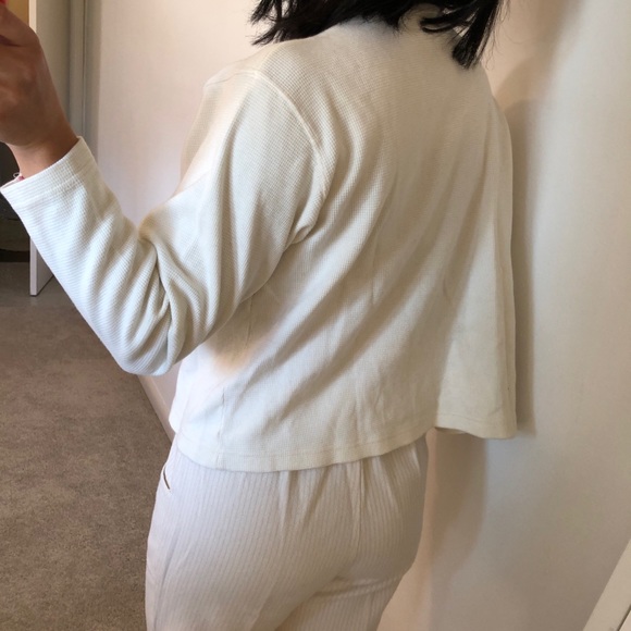 Vintage Button Front Thermal Cardigan Sweater - Picture 5 of 8